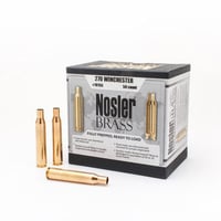 Nosler Unprimed Brass Rifle Cartridge Cases 50/ct .270 Win  | .270 WIN | 054041101554